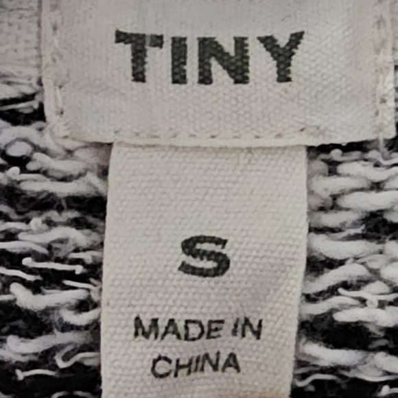 Tiny Anthropologie Mazarin Jacquard Aztec Black and White Cardigan Size Small - Picture 6 of 6